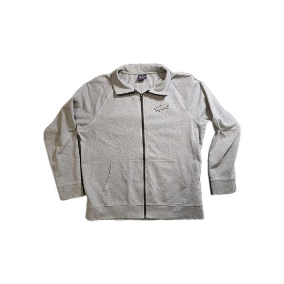 Paul & Shark Yachting mens Gray Logo Zip Jacket Size XL 26L X 23W - Picture 1 of 8